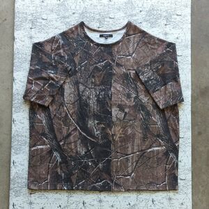 Fashion Nova Plus Size Short Sleeve Tee with Real Tree Camouflage Design 3XL